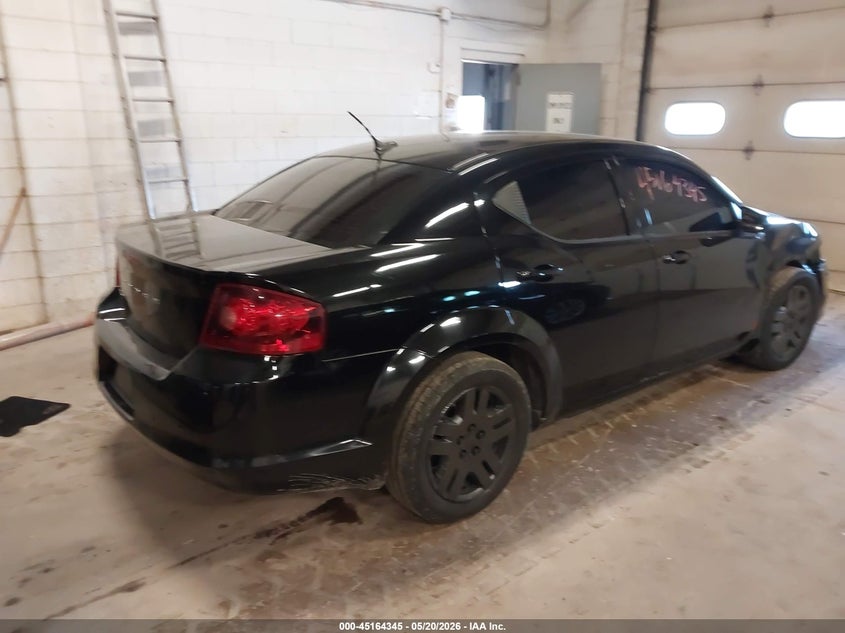 Vin: 1c3cdzab7en161269, lot: 45662010, dodge avenger se 20144
