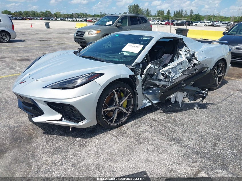 Vin: 1g1yc3d42m5102846, lot: 45662065, chevrolet corvette stingray rwd  3lt 20212