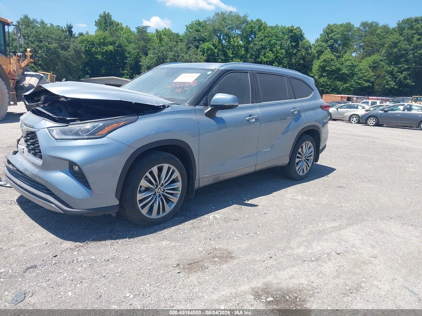Vin: 5tdebrchxns087481, lot: 45662164, toyota highlander hybrid platinum 20222