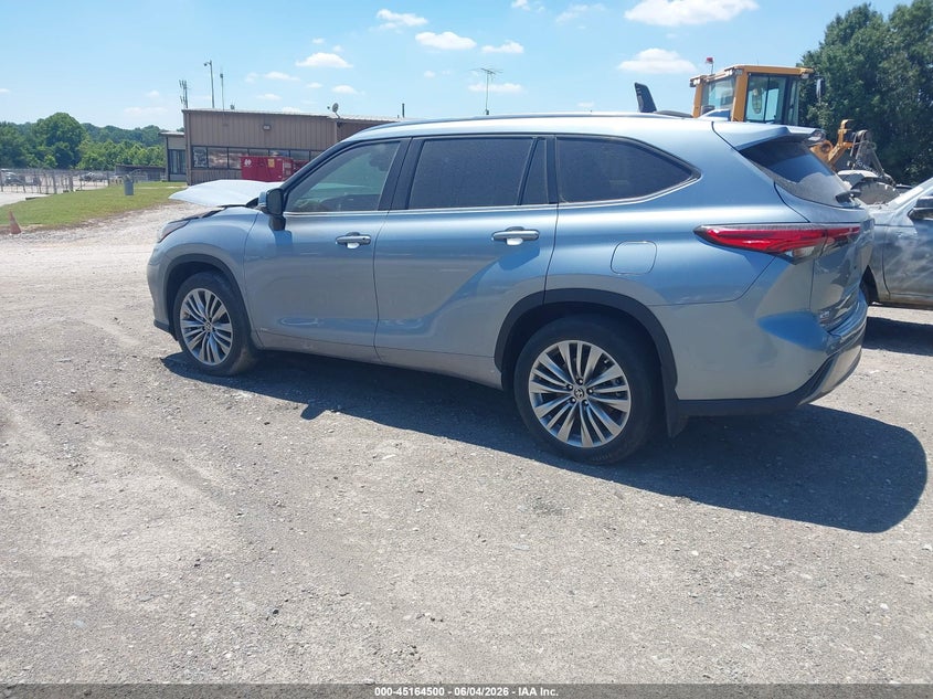 Vin: 5tdebrchxns087481, lot: 45662164, toyota highlander hybrid platinum 20223