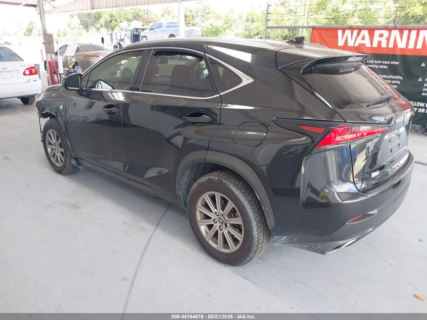 Vin: jtjdarbz5l5001616, lot: 45662340, lexus nx 300 20203