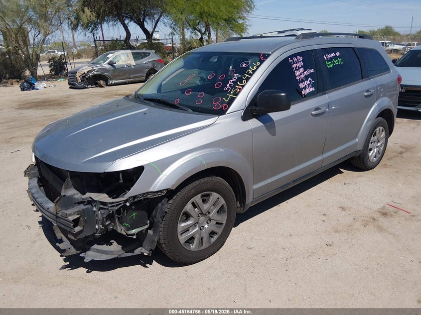 Vin: 3c4pddag9gt134489, lot: 45662430, dodge journey se 20162