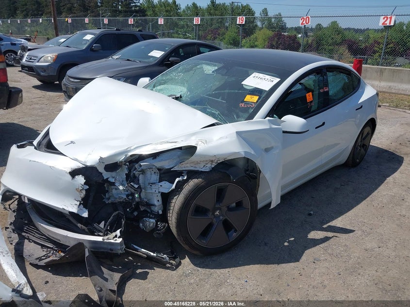 Vin: 5yj3e1eb1pf592986, lot: 45662893, tesla model 3 long range dual motor all-wheel drive 20232