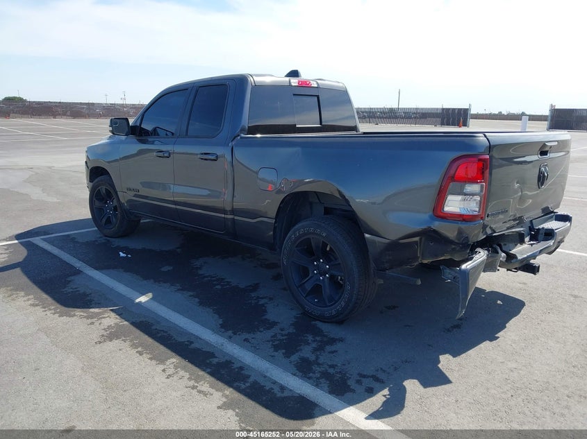 Vin: 1c6rrebt1nn275671, lot: 45662916, ram 1500 big horn  4x2 6'4 box 20223