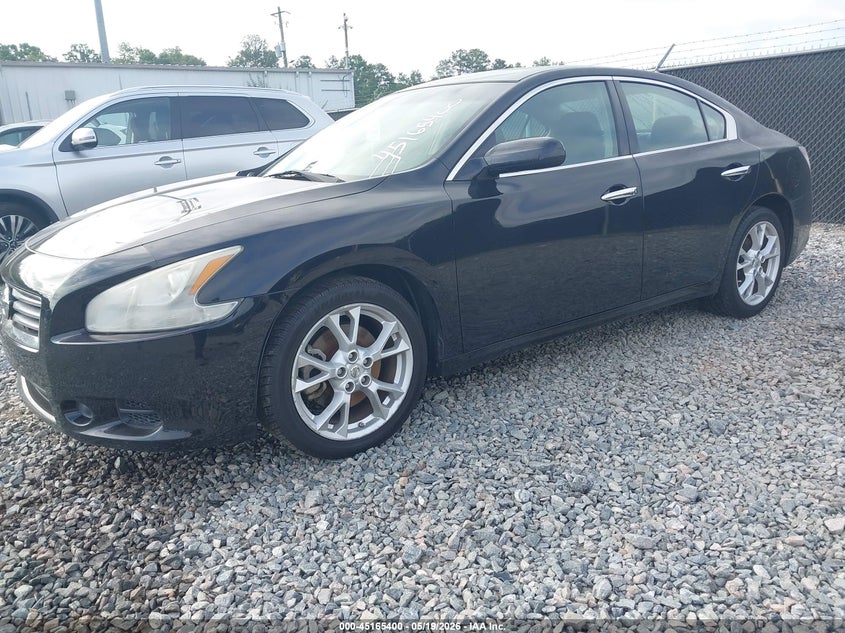 2012 Nissan Maxima 3.5 3.5 S black Lot 111045165400 Vin 1N4AA5AP4CC854945