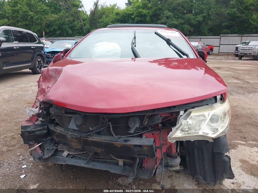 2012 TOYOTA CAMRY SEDAN 2.5L I-4 DOHC, VVT, 178HP