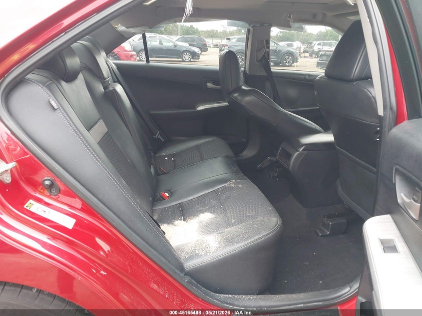 2012 TOYOTA CAMRY SEDAN 2.5L I-4 DOHC, VVT, 178HP