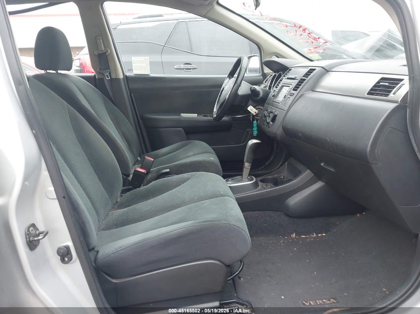 2012 Nissan Versa 1.8 1.8 S silver Lot 111045165502 Vin 3N1BC1CP7CK814807