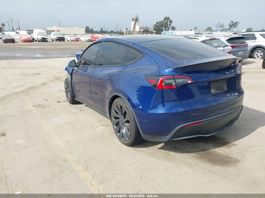 Vin: 5yjygdefxmf072429, lot: 45663344, tesla model y performance dual motor all-wheel drive 20213