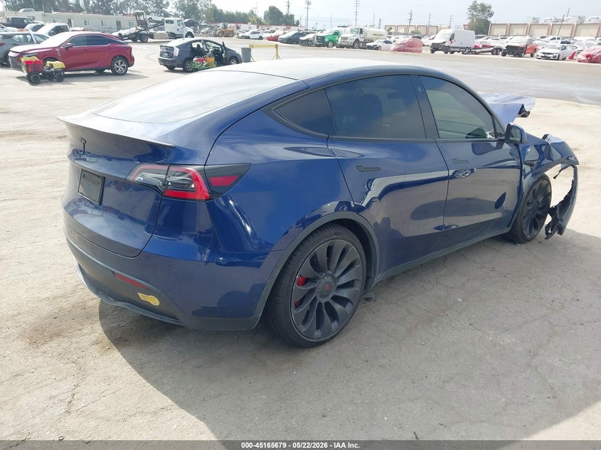 Vin: 5yjygdefxmf072429, lot: 45663344, tesla model y performance dual motor all-wheel drive 20214