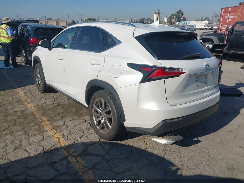 Vin: jtjyarbz2g2046277, lot: 45663351, lexus nx 200t 20163