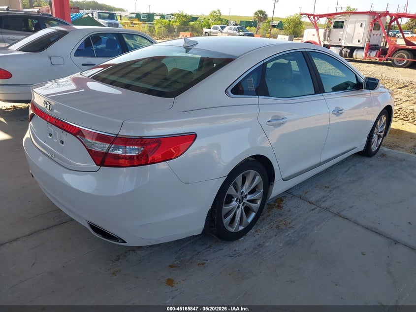 Vin: kmhfg4jgxda330524, lot: 45663511, hyundai azera 20134