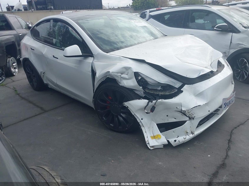 Vin: 7saygdef0nf406598, lot: 45663554, tesla model y performance dual motor all-wheel drive 2022 img_1