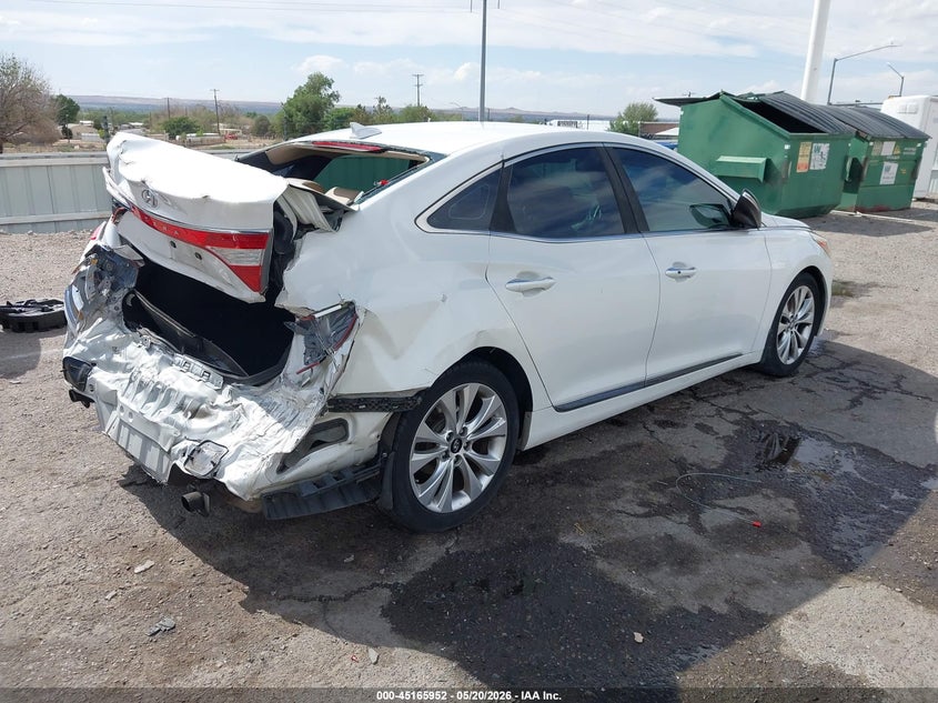 Vin: kmhfg4jg5ca181633, lot: 45663616, hyundai azera 20124