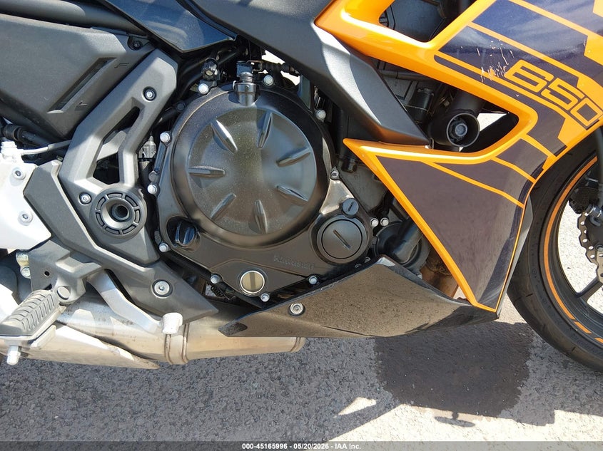 2025 Kawasaki Ex650 P VIN: ML5EXEP19SDAG4118 Lot: 45165996
