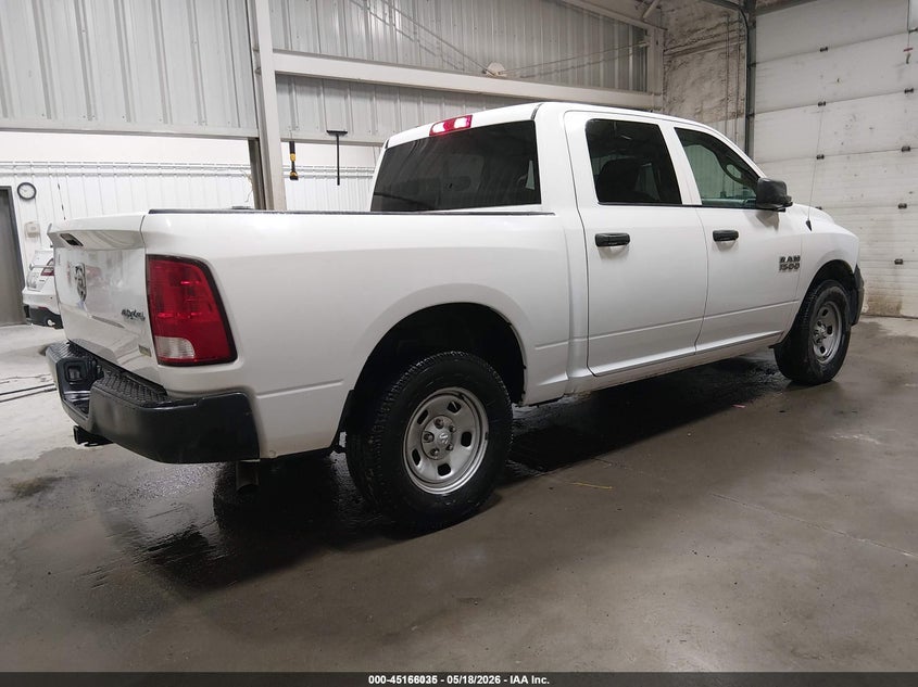 Vin: 1c6rr7kg1js297180, lot: 45663699, ram 1500 tradesman  4x4 5'7 box 20184