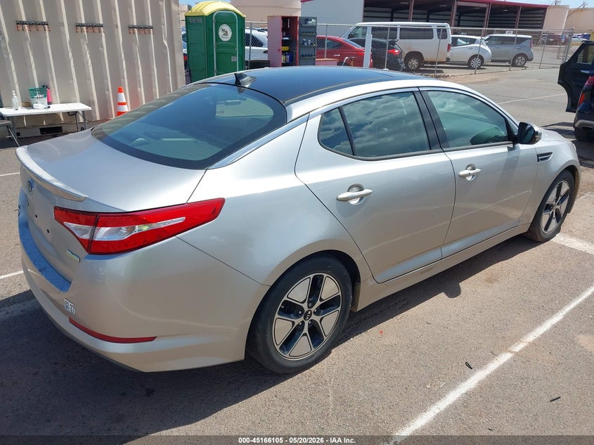 KNAGM4AD2C5016345 2012 Kia Optima 2.4 Hybrid Ex silver