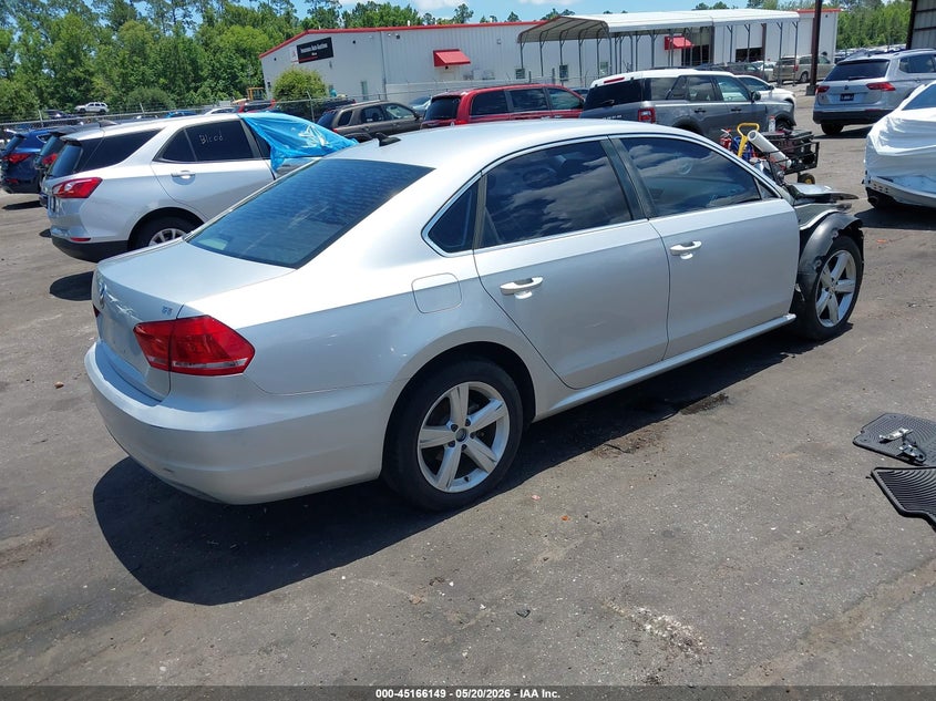 2012 Volkswagen Passat 2.5 2.5L Se grey Lot 111045166149 Vin 1VWBH7A33CC098945