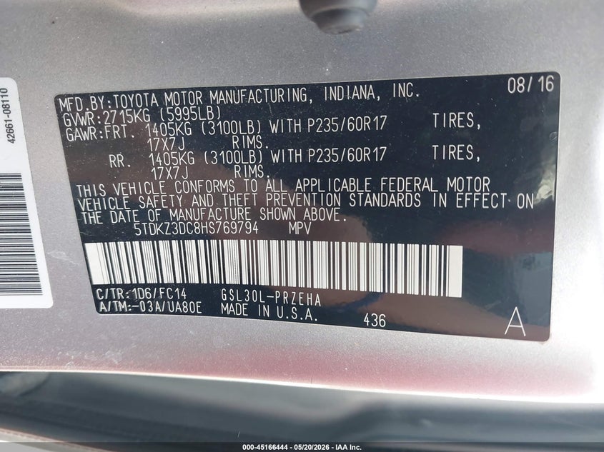TOYOTA SIENNA - zdjęcie 9