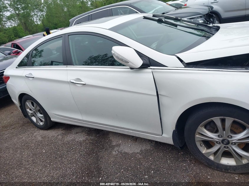 2011 Hyundai Sonata 2.4 Limited white Lot 111045166719 Vin 5NPEC4AC1BH260409