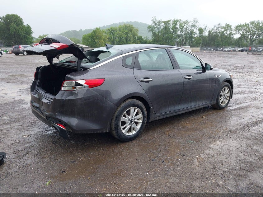 Vin: knagt4l30h5170857, lot: 45664786, kia optima lx 20174