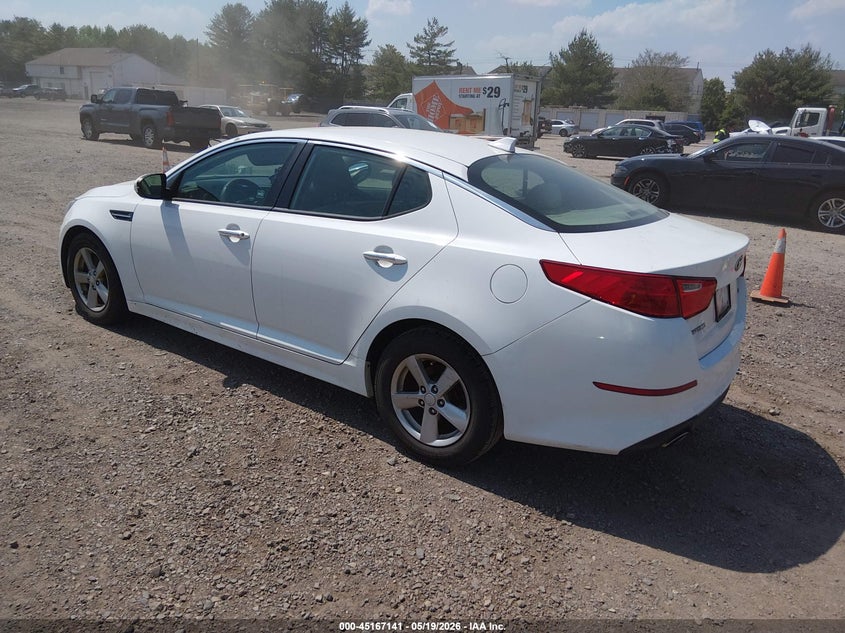 Vin: 5xxgm4a71fg364103, lot: 45664827, kia optima lx 20153