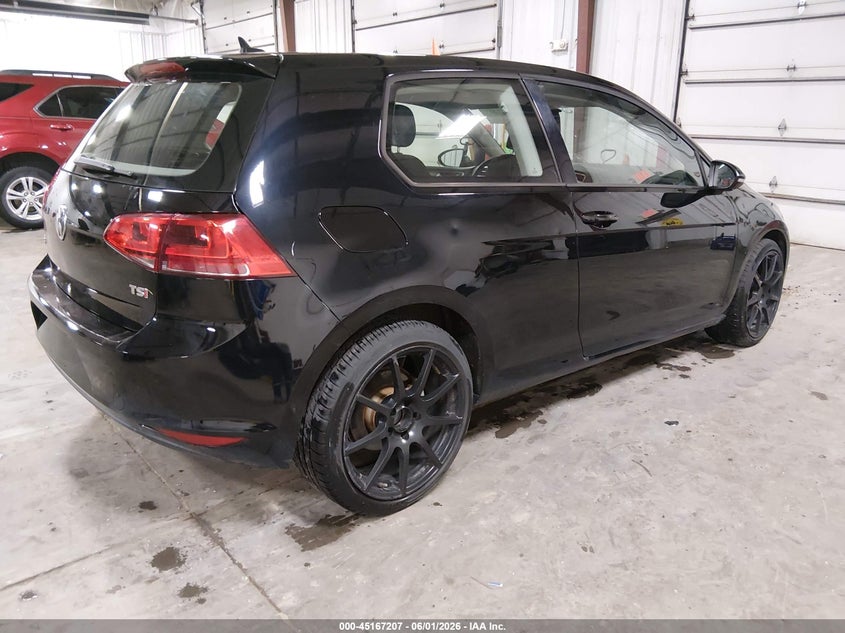 Vin: 3vw817au9fm098717, lot: 45664893, volkswagen golf tsi s 2-door 20154