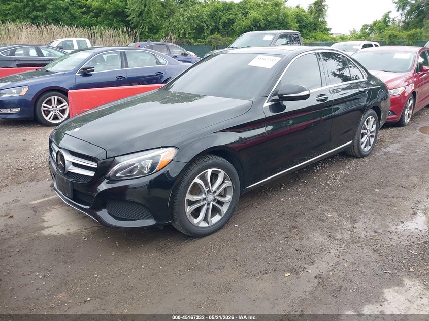 Vin: 55swf4kb4fu070995, lot: 45665018, mercedes-benz c 300 4matic 20152