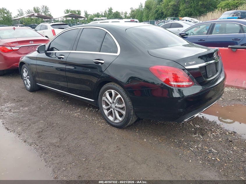Vin: 55swf4kb4fu070995, lot: 45665018, mercedes-benz c 300 4matic 20153