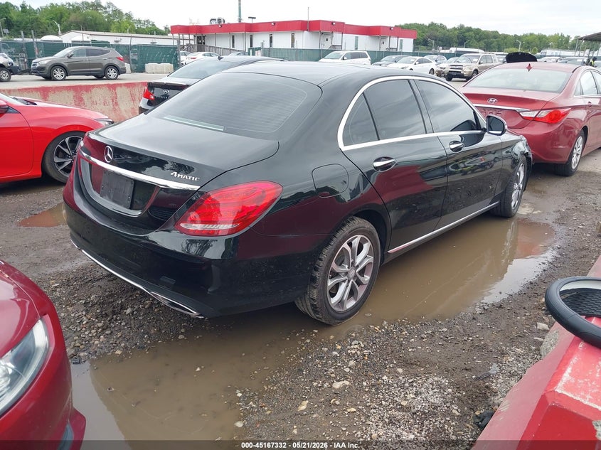 Vin: 55swf4kb4fu070995, lot: 45665018, mercedes-benz c 300 4matic 20154