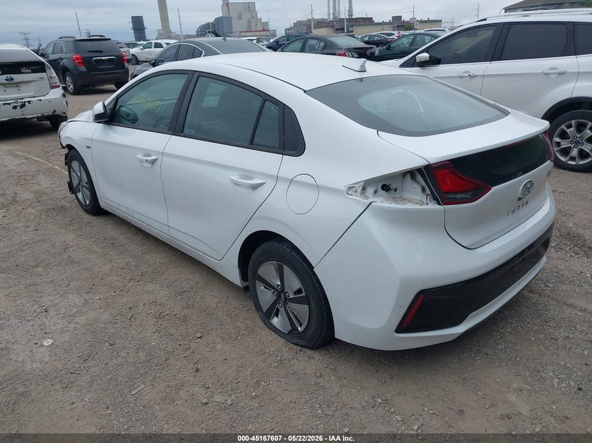 Vin: kmhc65lc4ju099569, lot: 45665293, hyundai ioniq hybrid blue 20183