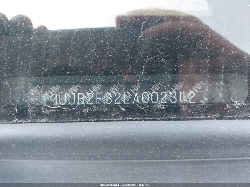 2020 Acura Tlx Standard VIN: 19UUB2F32LA002342 Lot: 45167644