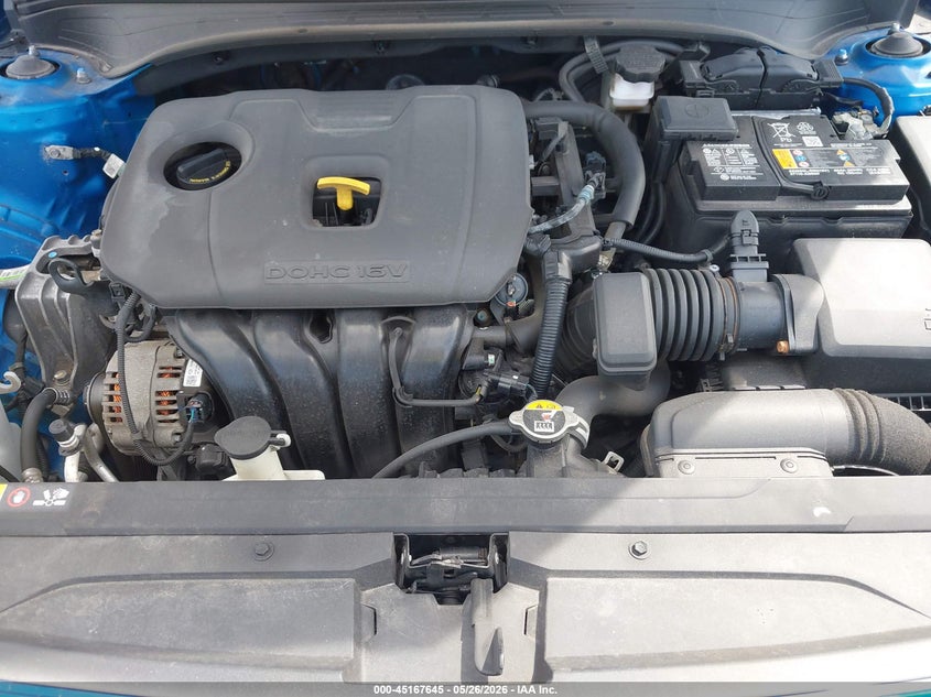 2022 KIA FORTE SEDAN 2.0L I-4 DOHC, VVT, 147HP