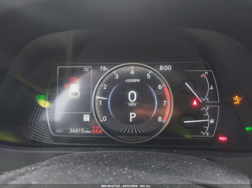 2022 Lexus Ux 250H VIN: JTHX9JBH5N2055406 Lot: 45167707