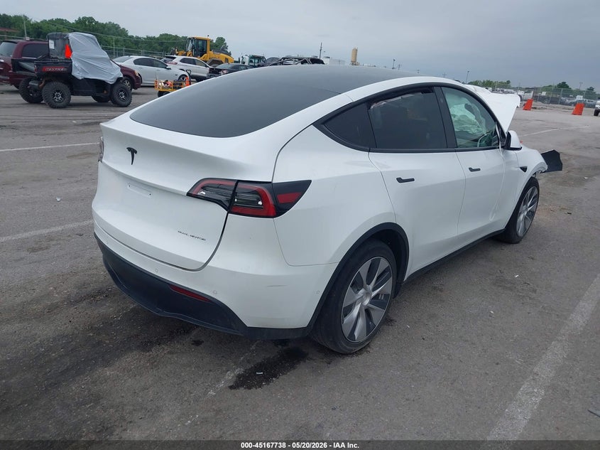 Vin: 7saygdee0nf316052, lot: 45665424, tesla model y long range dual motor all-wheel drive 20224