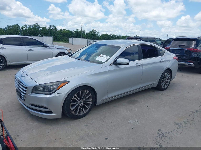 Vin: kmhgn4je8gu143553, lot: 45665550, hyundai genesis 3.8 20162