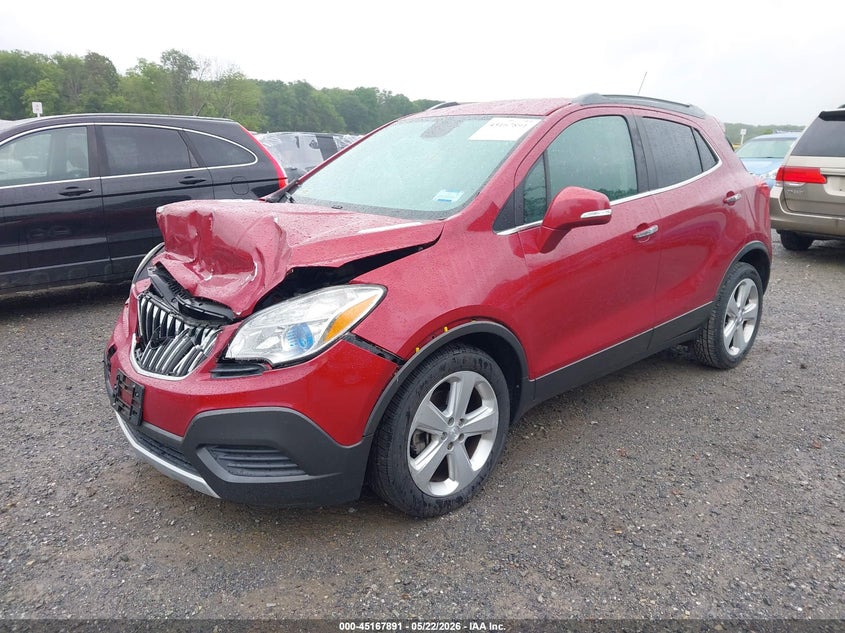 Vin: kl4cjasb4gb722885, lot: 45665577, buick encore 20162
