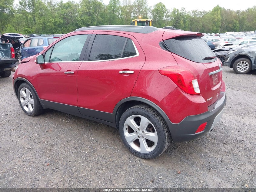 Vin: kl4cjasb4gb722885, lot: 45665577, buick encore 20163