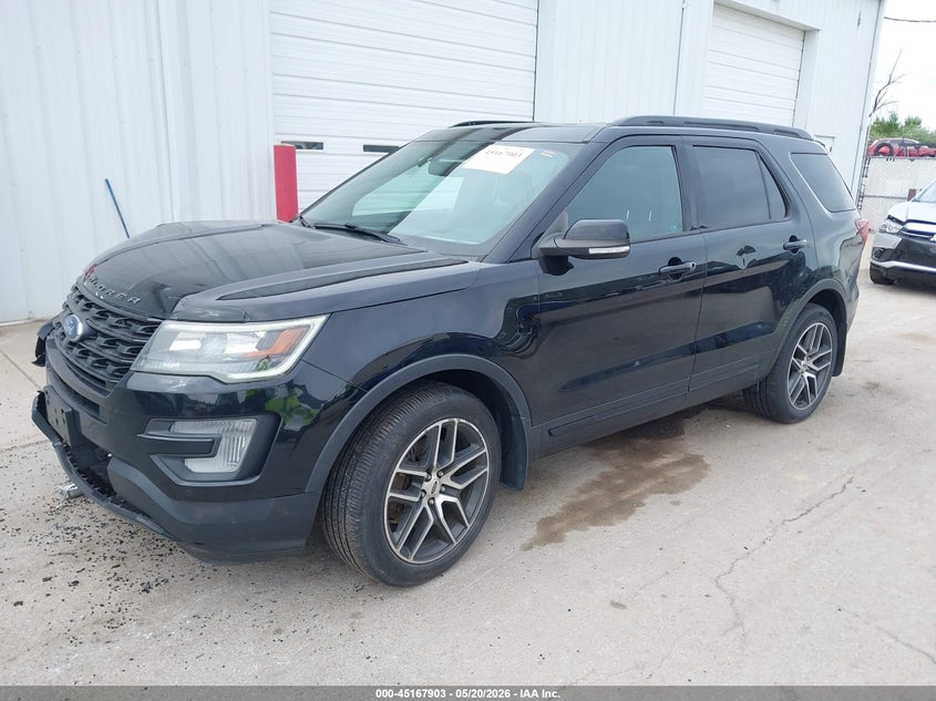 Vin: 1fm5k8gtxhgd75617, lot: 45665589, ford explorer sport 20172