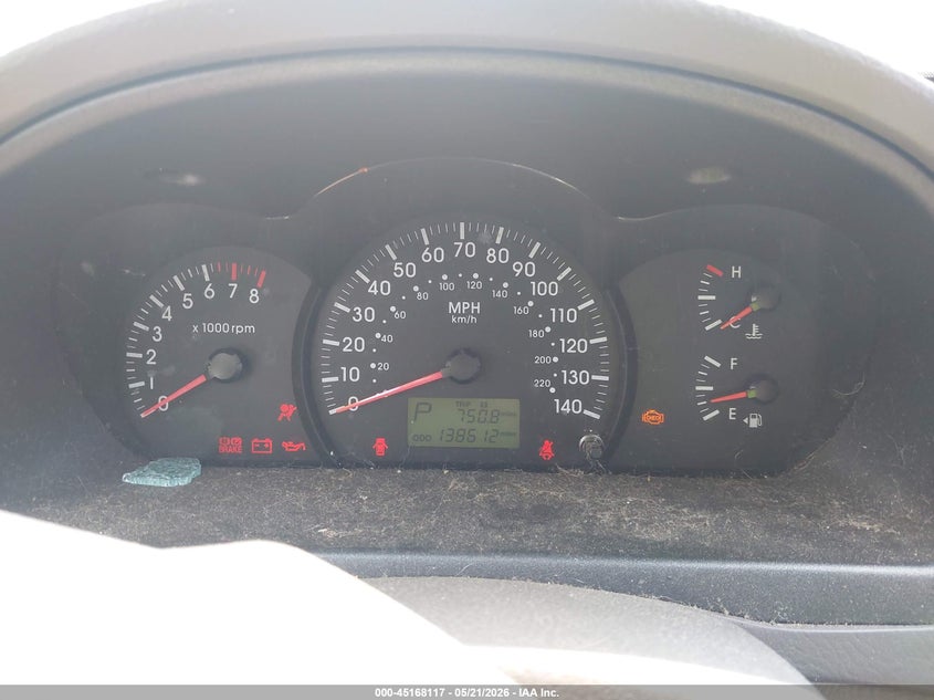 2005 Kia Spectra Ex/Lx/Sx VIN: KNAFE121955159369 Lot: 45168117