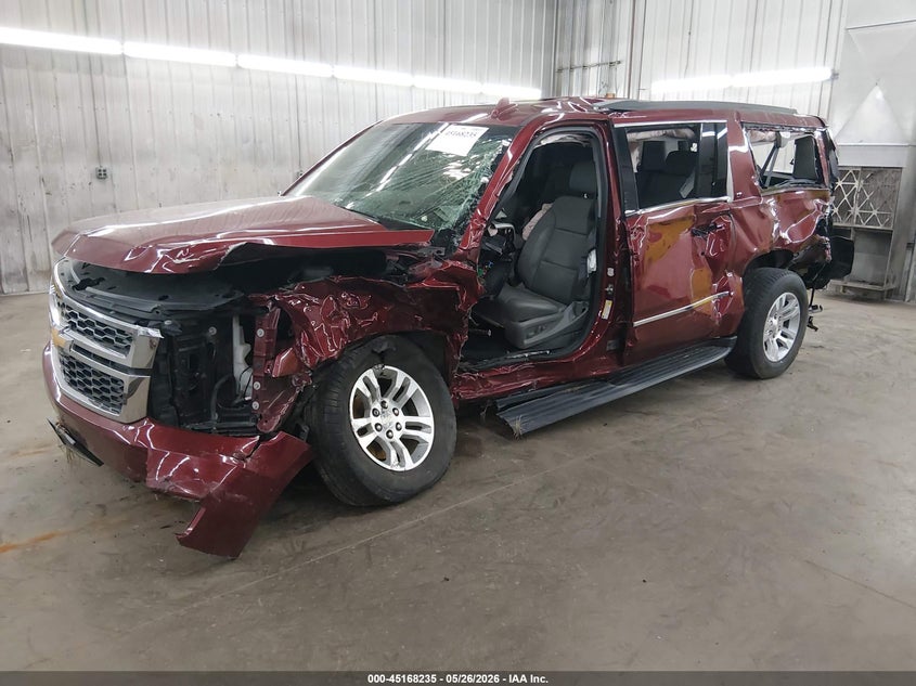 Vin: 1gnskhkc8kr380445, lot: 45665921, chevrolet suburban lt 20192