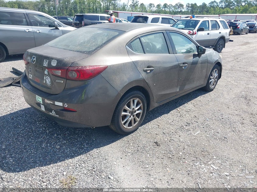 Vin: jm1bm1u77g1333200, lot: 45666343, mazda mazda3 i sport 20164