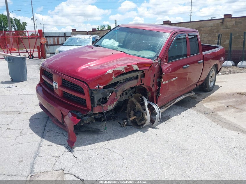 Vin: 1c6rd7ft4cs163675, lot: 45666374, ram 1500 st 20122