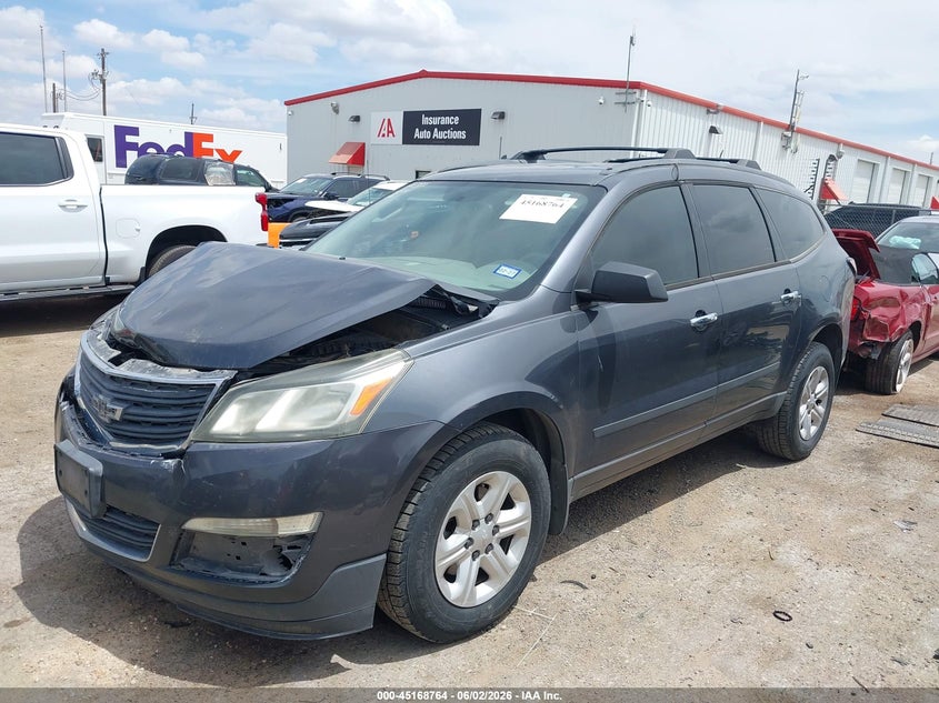 Vin: 1gnkrfkd0ej116387, lot: 45666450, chevrolet traverse ls 20142