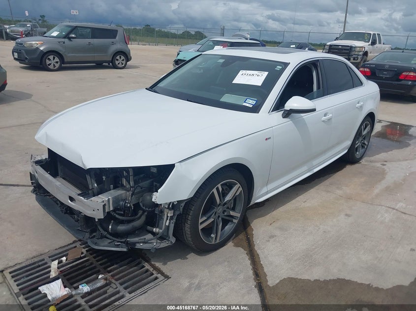 Vin: wauenaf45ja136978, lot: 45666453, audi a4 2.0t premium 20182