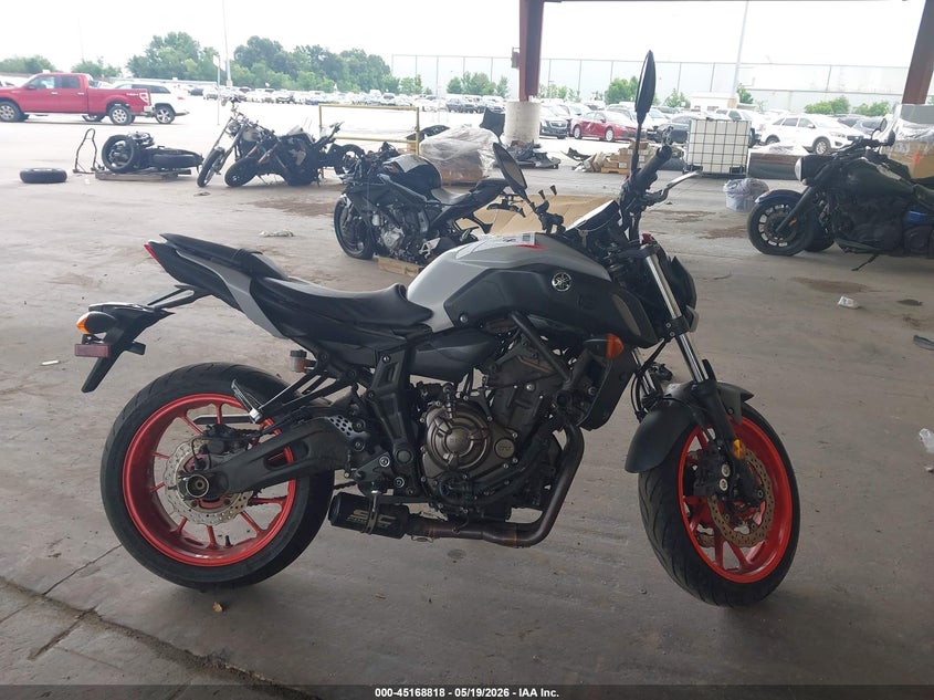2019 Yamaha Mt07 VIN: JYARM27E2KA004438 Lot: 45168818