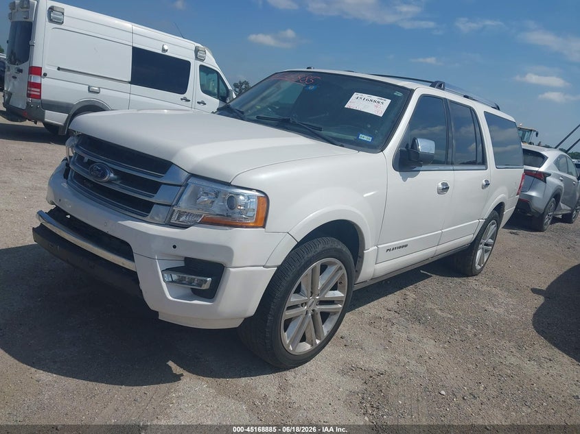 Vin: 1fmjk1lt0fef35136, lot: 45666572, ford expedition el platinum 20152