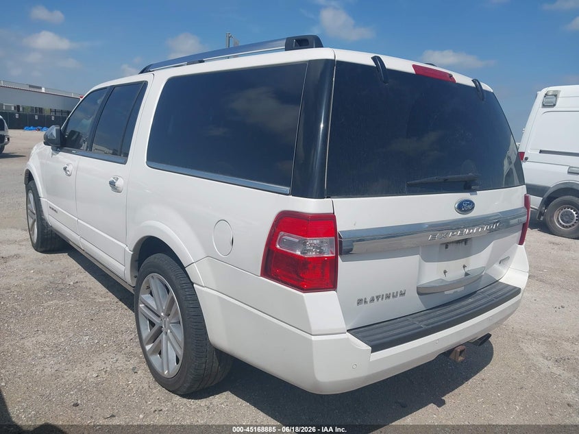 Vin: 1fmjk1lt0fef35136, lot: 45666572, ford expedition el platinum 20153