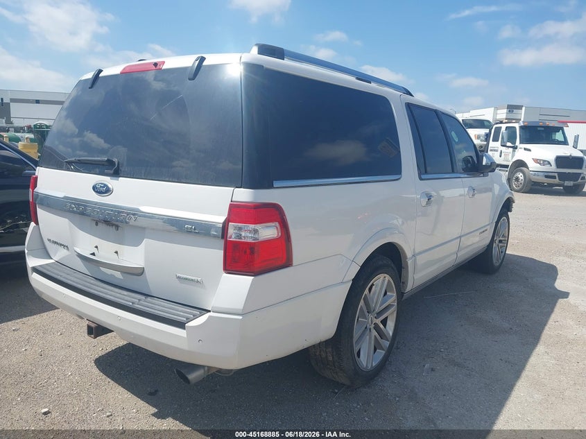 Vin: 1fmjk1lt0fef35136, lot: 45666572, ford expedition el platinum 20154