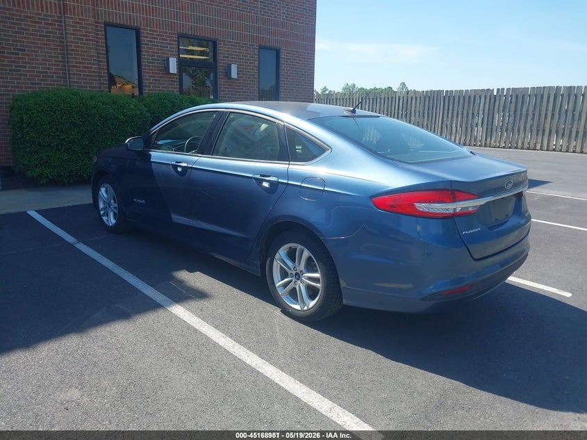 Vin: 3fa6p0uu4jr278863, lot: 45666637, ford fusion hybrid s 20183